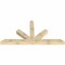 Ekena Millwork Saratoga Rough Sawn Timber Gable Bracket, Douglas Fir, 96"W x 48"H x 6"D x 6"F, 12/12 Pitch GBW096X48X0606SAR00RDF - alternate 3
